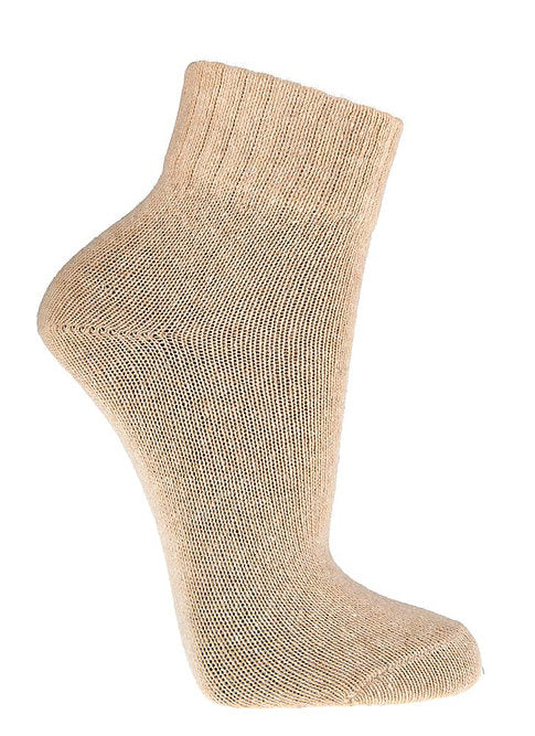 HomeOfSocks Socken Sneaker Kurz Cashmere Wolle Viskose Goat Kuschelig Warm Beige