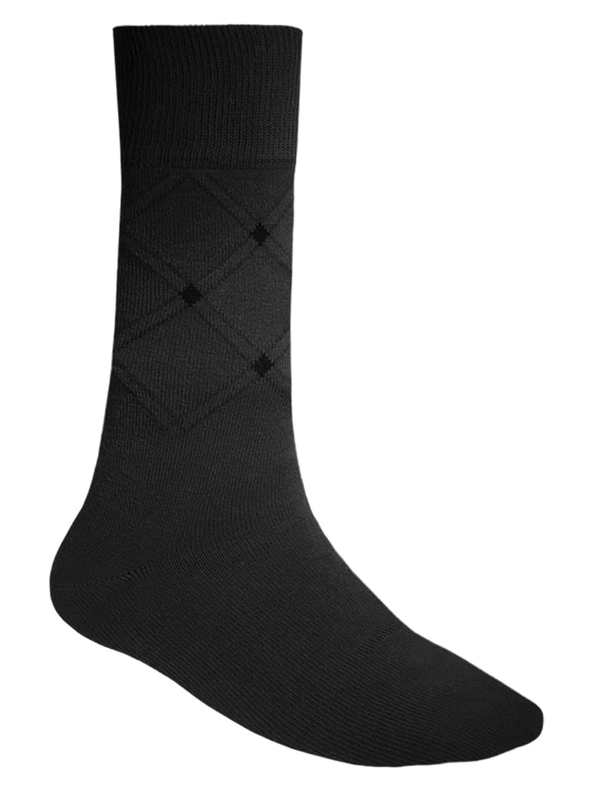 HomeOfSocks Socken Business Casual Socks Baumwolle Kariert Raute Grau